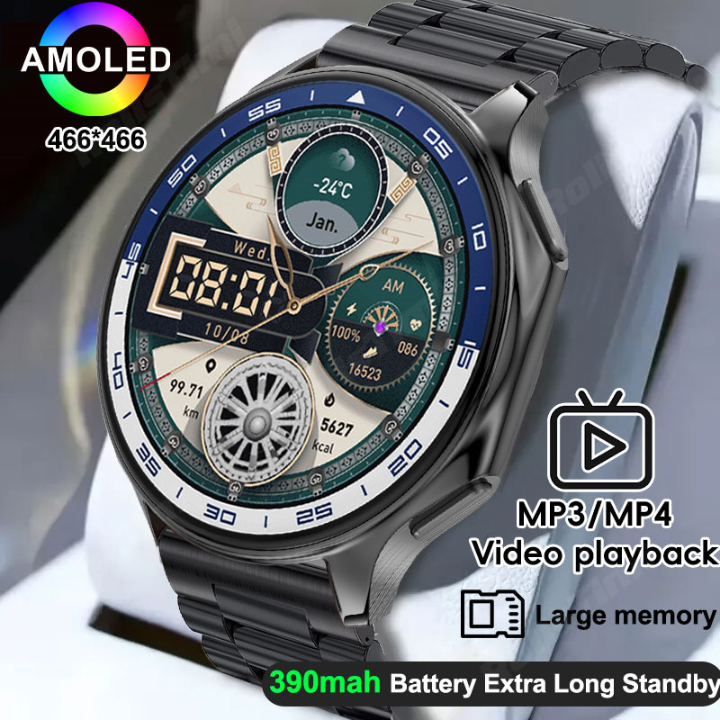 Timex Watches Smartwatch - 1.43 amoled relógio inteligente 3d surround