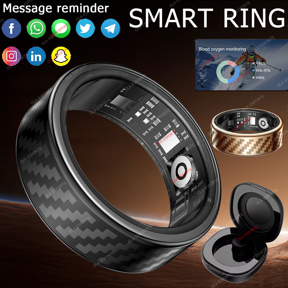 Smartwatch Watches For Girls - Mais novo anel inteligente chamada mensagem