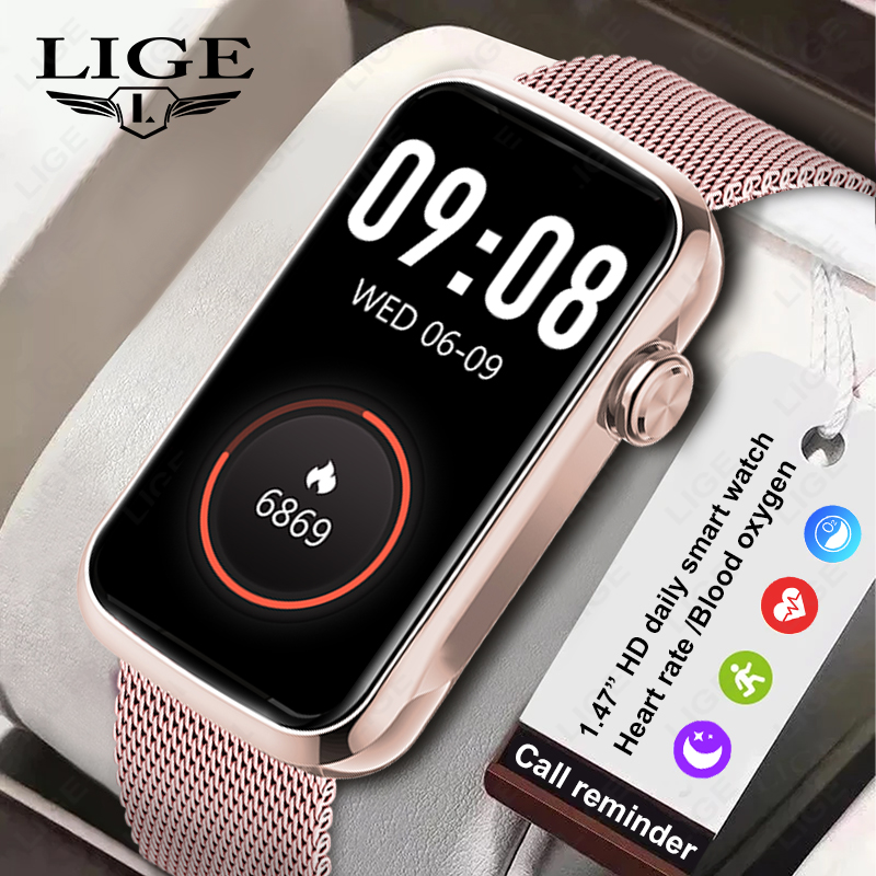 Watches Ladies Smartwatch - Lige 1.47 ''relógio inteligente das mulheres