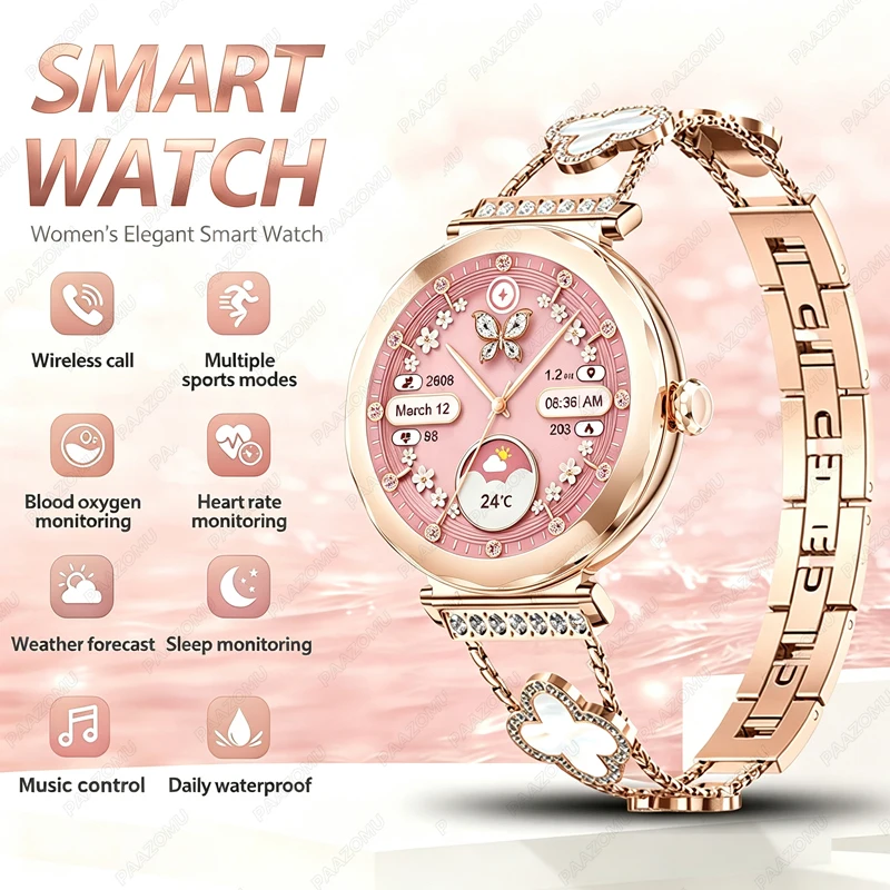 Watches Ladies Smartwatch - Smartwatch Feminino Rose Gold 2026 com