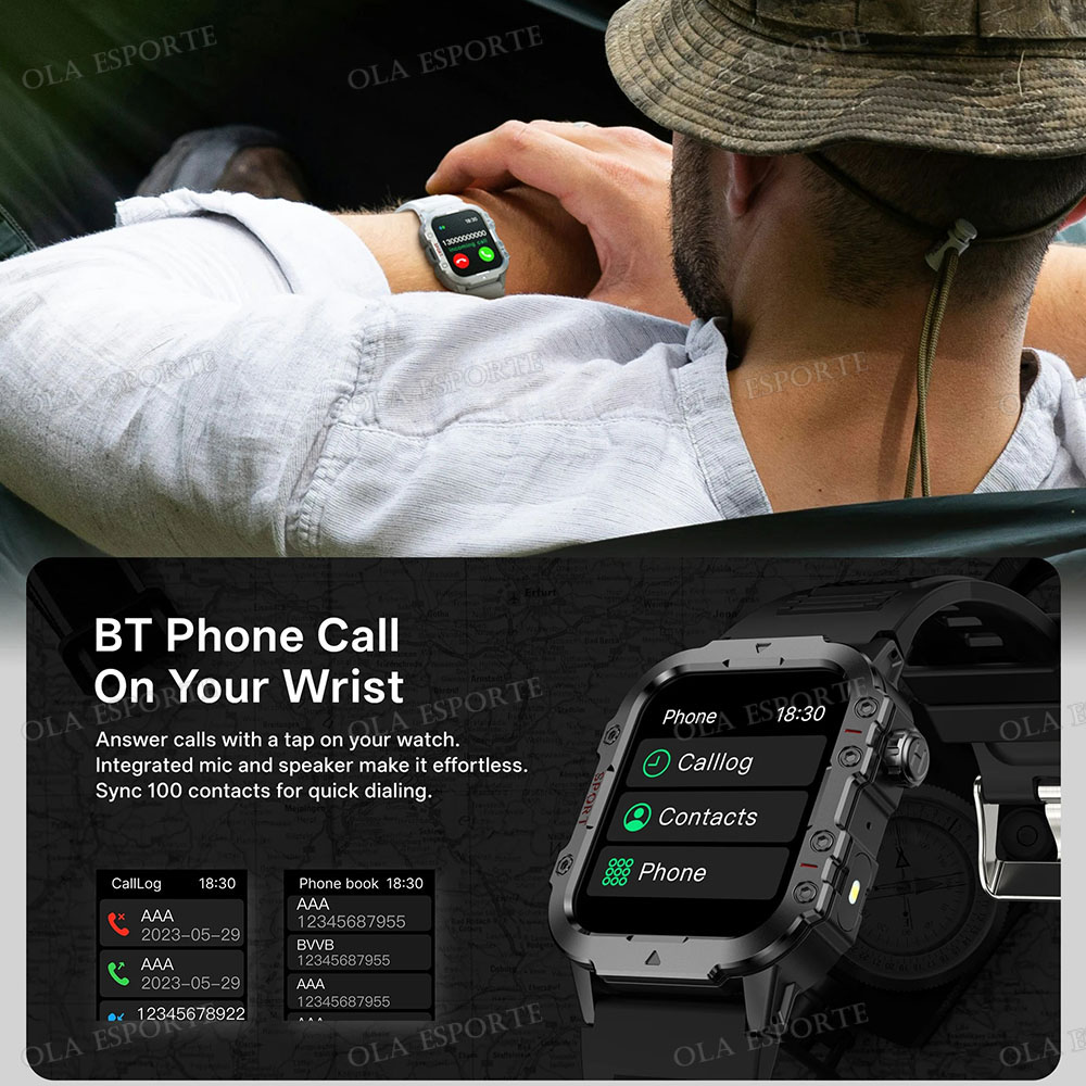 Novo Smartwatch Militar Robust - Smartwatch Watches For Women With Gps avaliação e preço