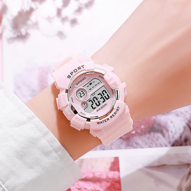 Moda crianças relógios luminos - Smartwatch Digital Watches For Kid Girl avaliação e preço