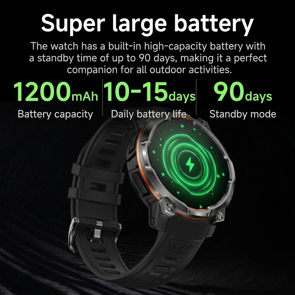Novo Smartwatch Militar 2026 c - Watch Vs Smartwatch avaliação e preço
