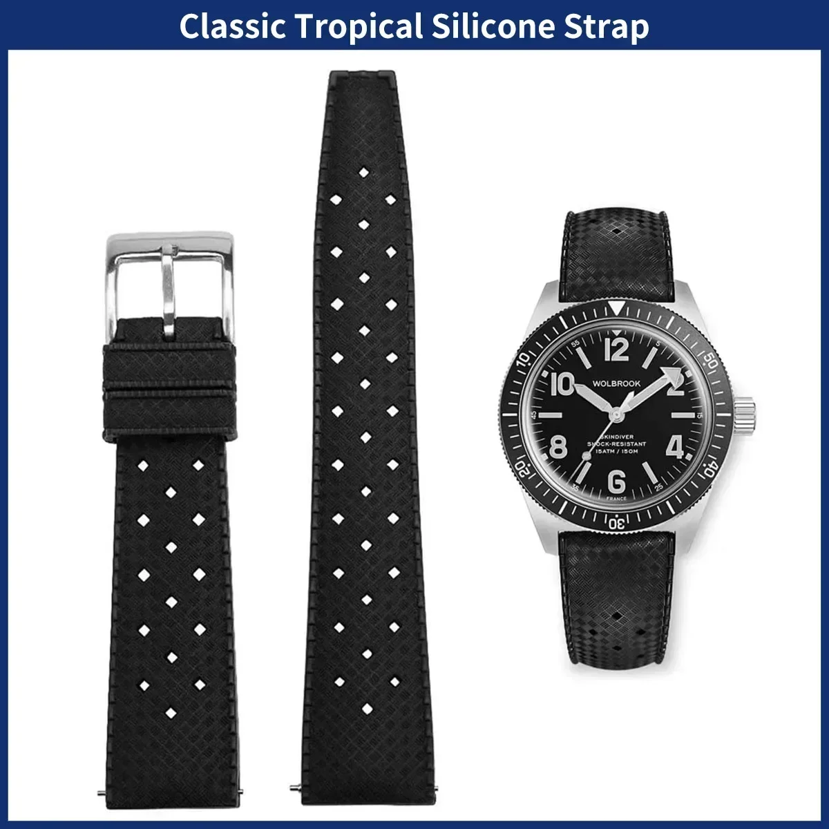 Fkm pulseira de relógio 20mm 2 - Watches Rolex Smartwatch avaliação e preço
