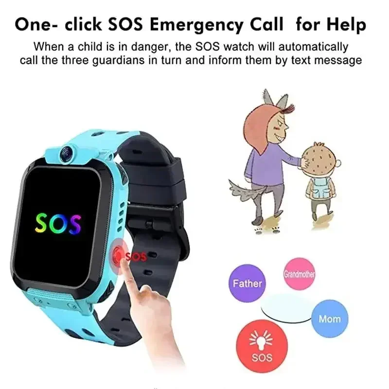 Novo smartwatch Lenovo com fun - Smartwatch Watches For Kids With Gps avaliação e preço