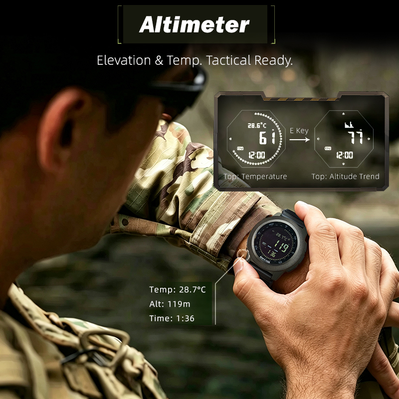 Relógio digital NORTH EDGE APA - Altimeter Compass Watch avaliação e preço
