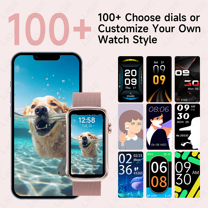 Lige 1.47 ''relógio inteligent - Watches Ladies Smartwatch avaliação e preço