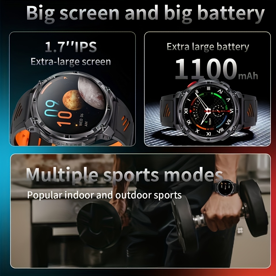 Novo Smartwatch T-REX3 Ultra c - Altimeter Compass Watch avaliação e preço
