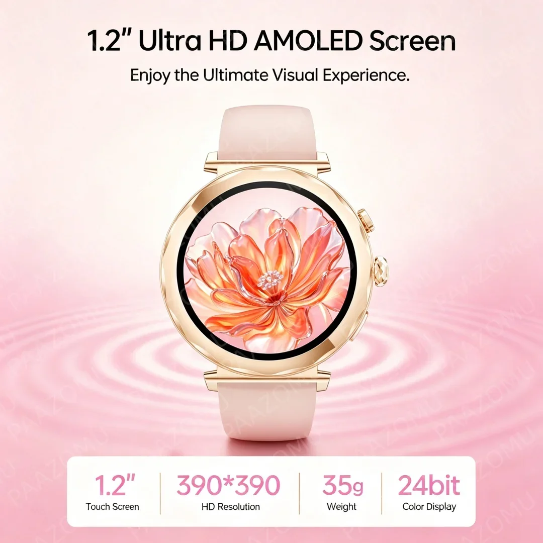 Smartwatch Feminino Rose Gold  - Watches Ladies Smartwatch avaliação e preço